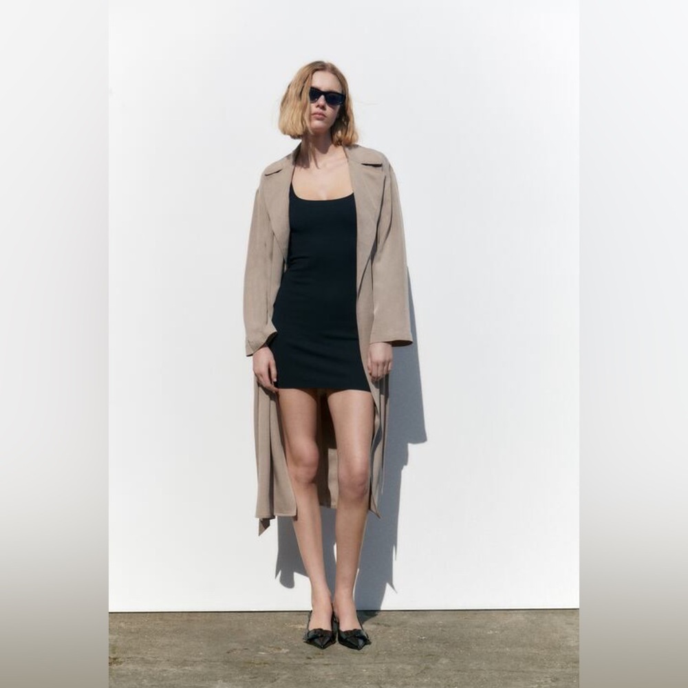 Zara Flowy Trench Coat - Like New - XS